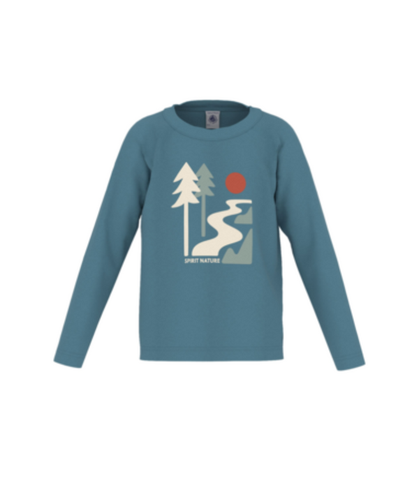 Boy's Ls tee shirt with tree graphic