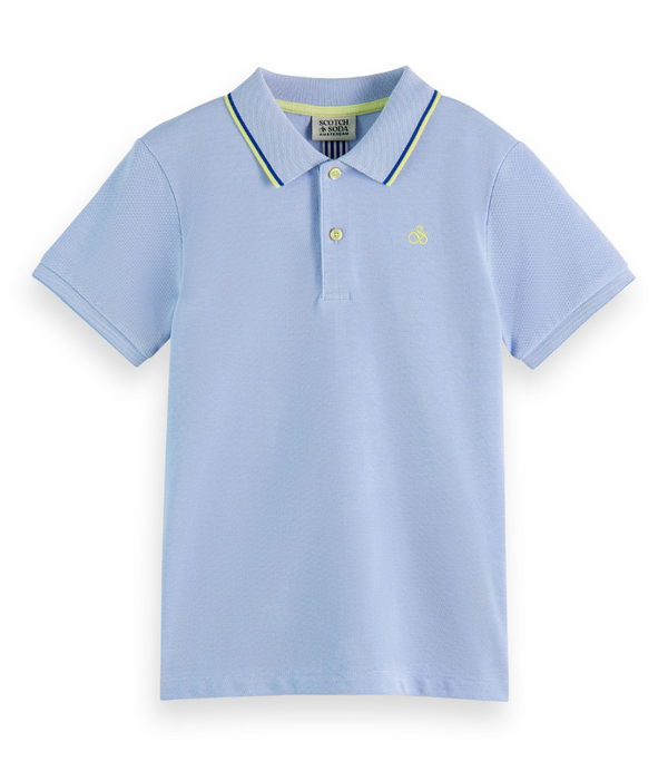 Boy Two-Tone Polo With Tipping