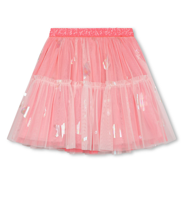 Glitter pink tulle skirt