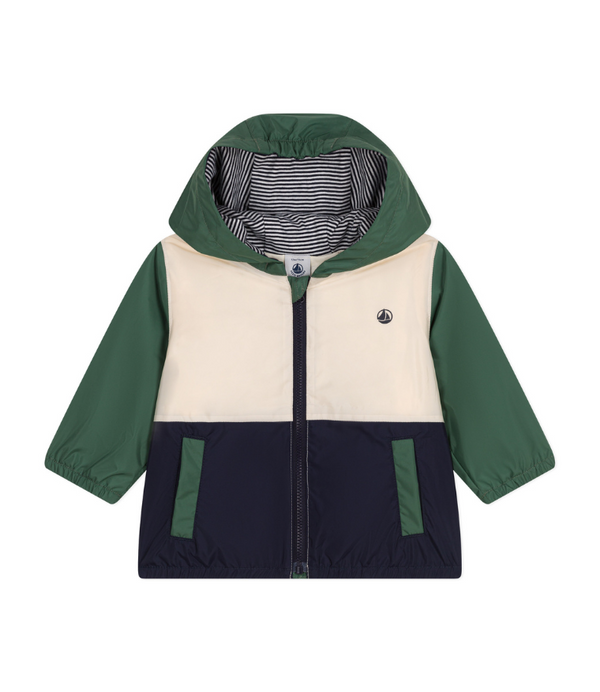 Baby Boy hooded color block jacket