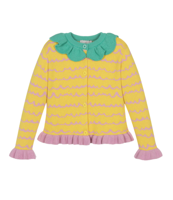 Girl Pineapple Soft Knit Cardigan