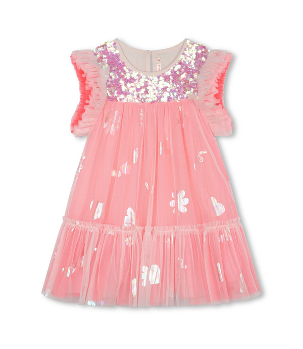 Girl Tulle Dress W/Glitters Sequin