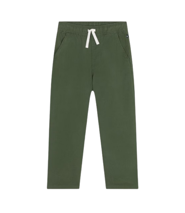 Boy Green Cotton Linen Trouser
