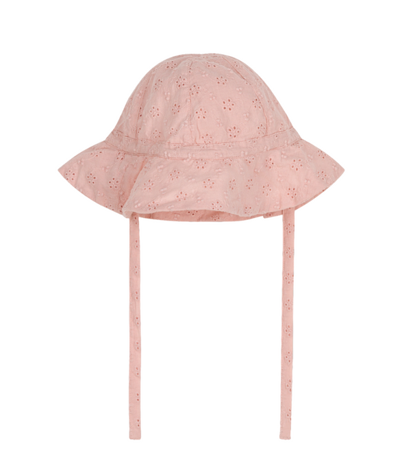 Baby Girl Pink Pointelle Sun Hat