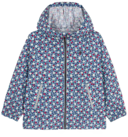 Girl floral windbreaker jacket