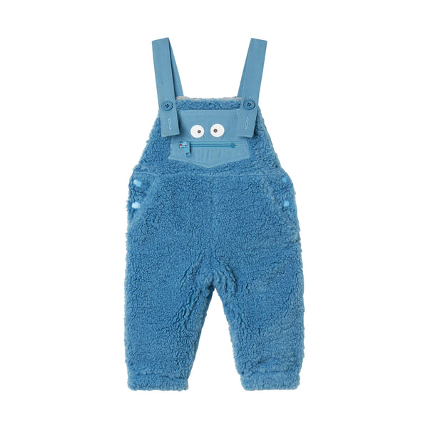 Baby Boy Teddy Dungaree with Yeti Print