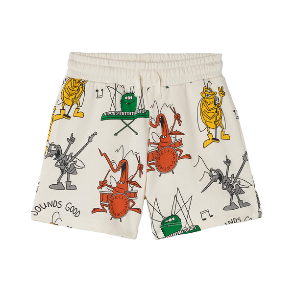 BOY FLEECE BUGS BAND SHORTS