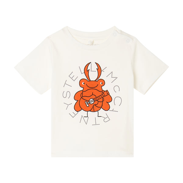 BABY BOY SS T-SHIRT LOBSTER LOGO DISK PRINT