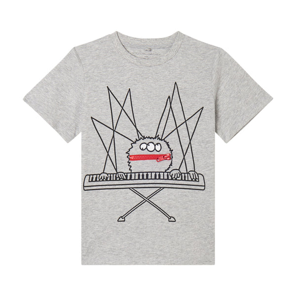 BOY SS T-SHIRT WITH PIANO BUG GRAPHIC