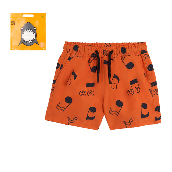 BABY BOY MUSICAL NOTE  SWIM SHORTS