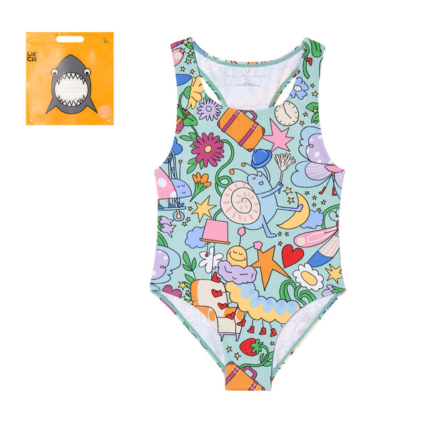 GIRL PRINTED SWIMSUIT