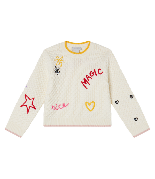 Girl sweater with DAYDREAMER 100% cotton