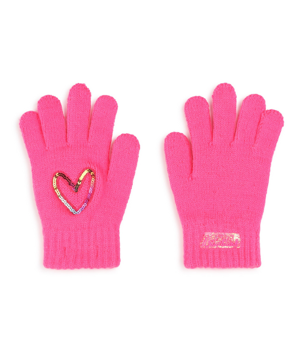 Girl Pink Sequin Glove