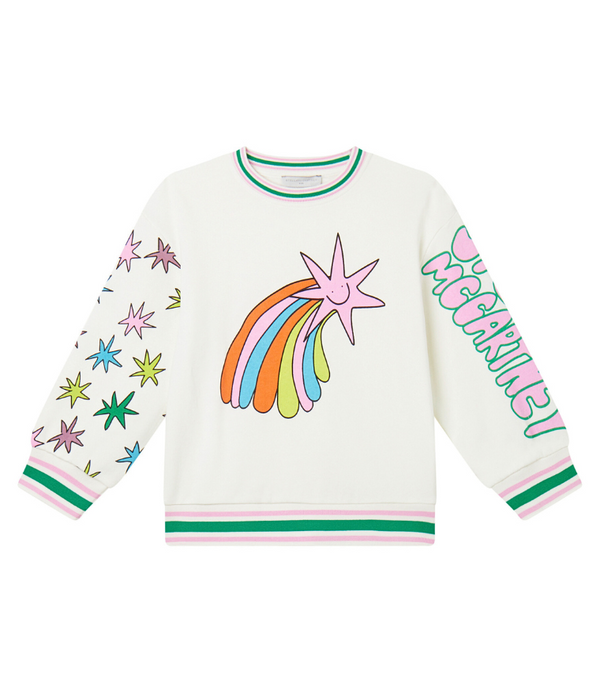 Girl Shooting Stars Graphic Sweatshirt