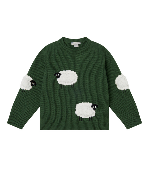 Boy Sheep Appliqué Sweater