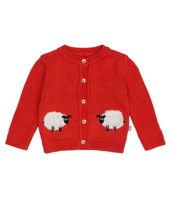 Stella Mccartney Baby Girl Sheep Pattern Cardigan