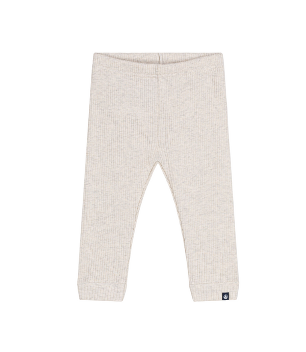 Petit Bateau Baby Girl Beige Cotton Legging