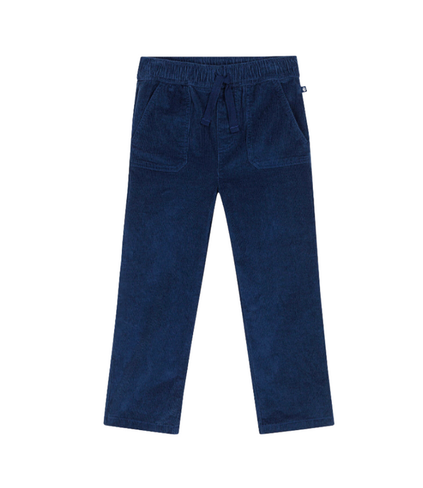 Boy Navy Stright-Fit Corduroy Pants