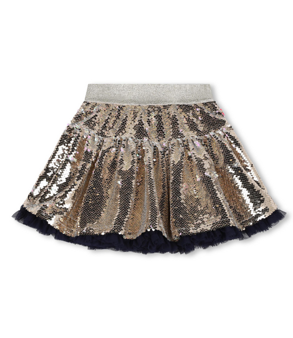 Girl Golden Sequin Skirt