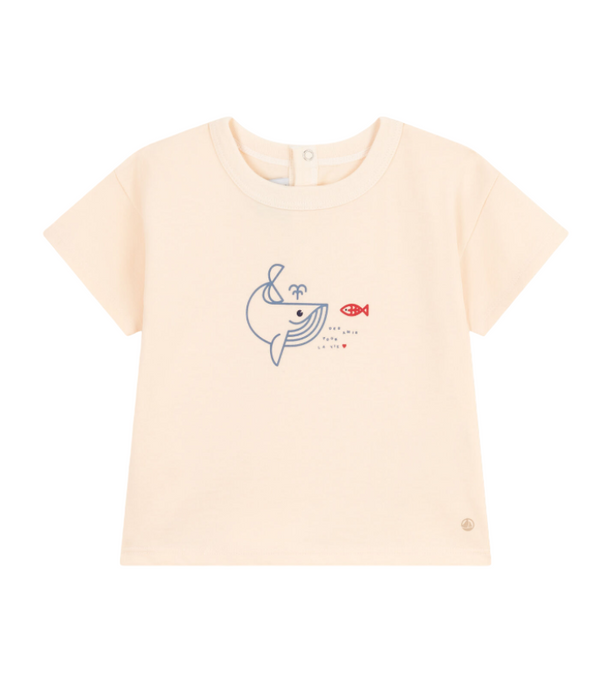 Baby's Short-sleeve with Wheal Print