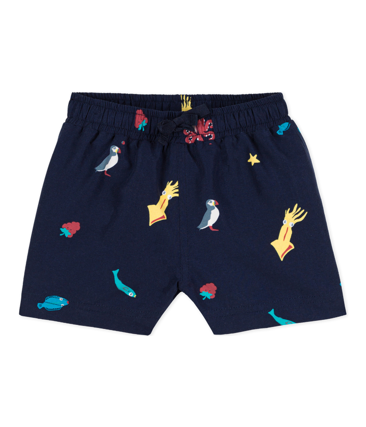 Petit Bateau Baby boy swim short sealife